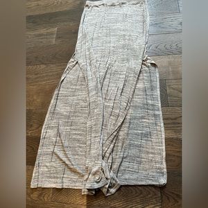 Double slit maxi skirt